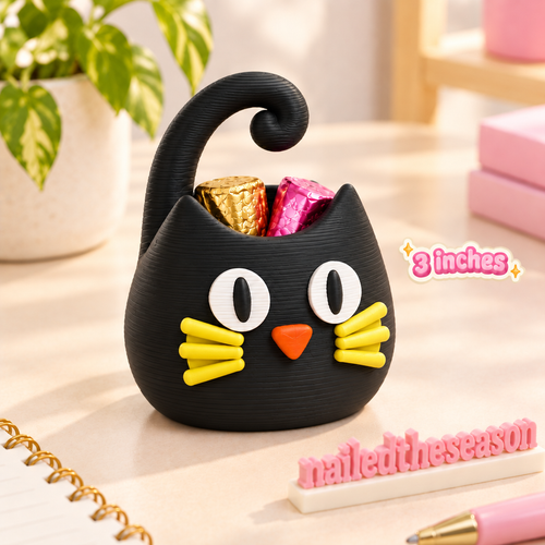 Black cat jar halloween