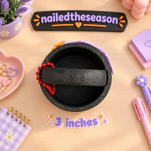 Spider Web Halloween Mini Bag keychain 3 Inches