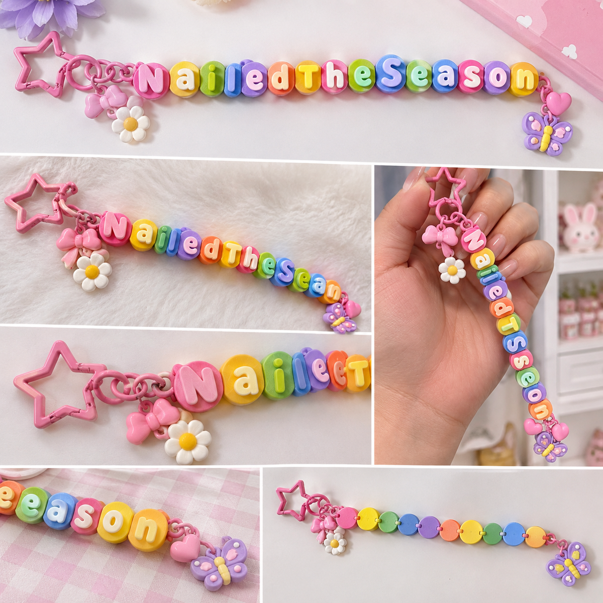 Custom Circle Name Keychain