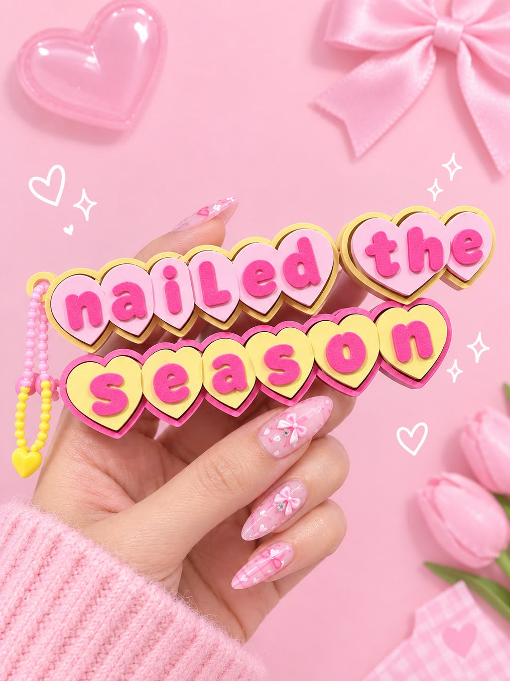 Custom Heart shape name keychain