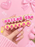 Custom Heart shape name keychain