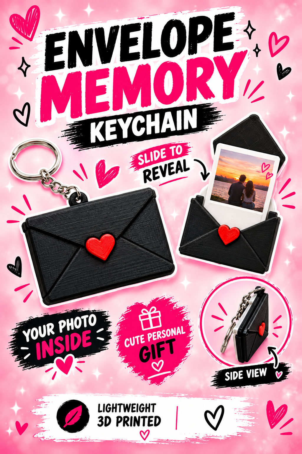 Love Letter keychain frame