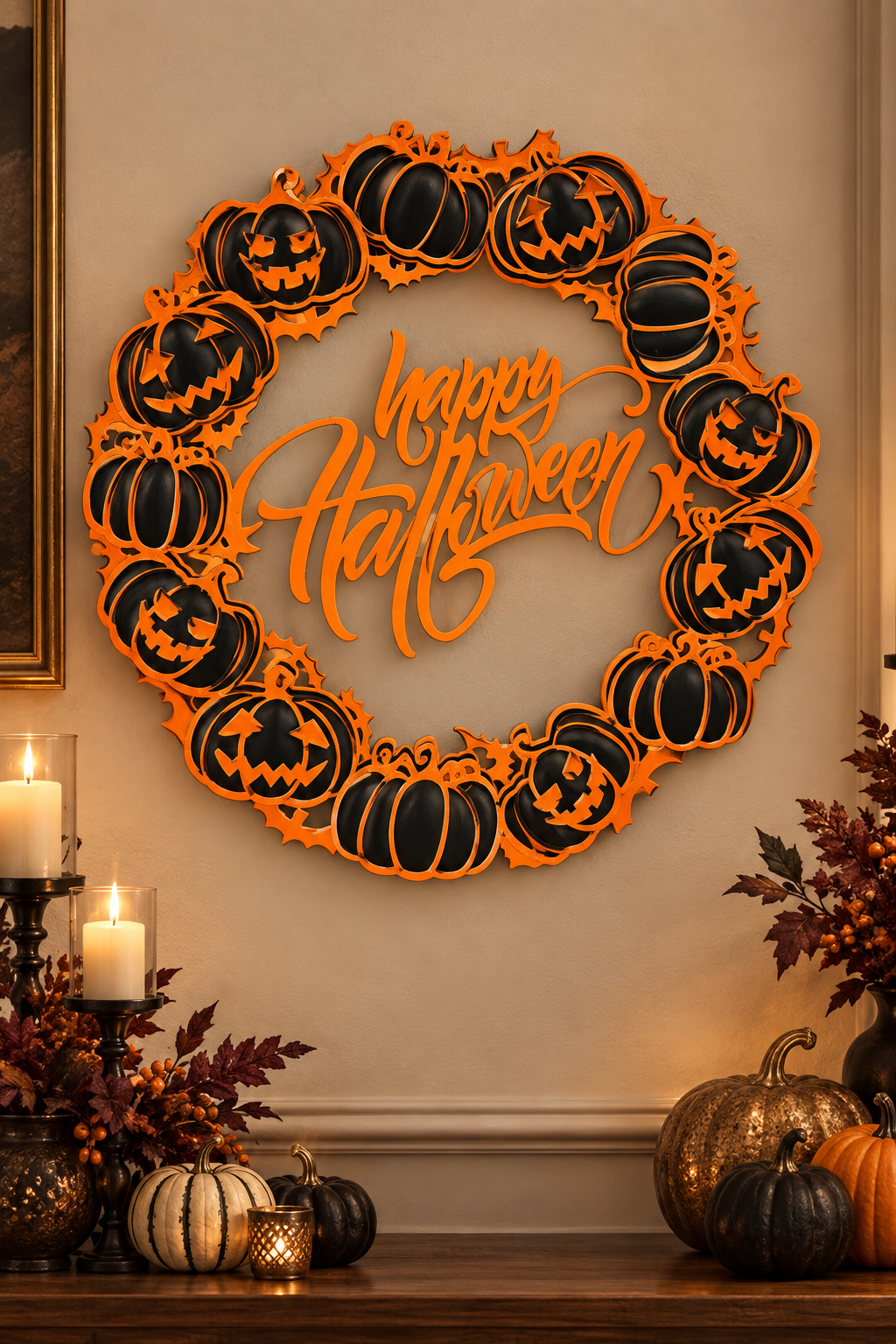 Halloween decoration Wreath
